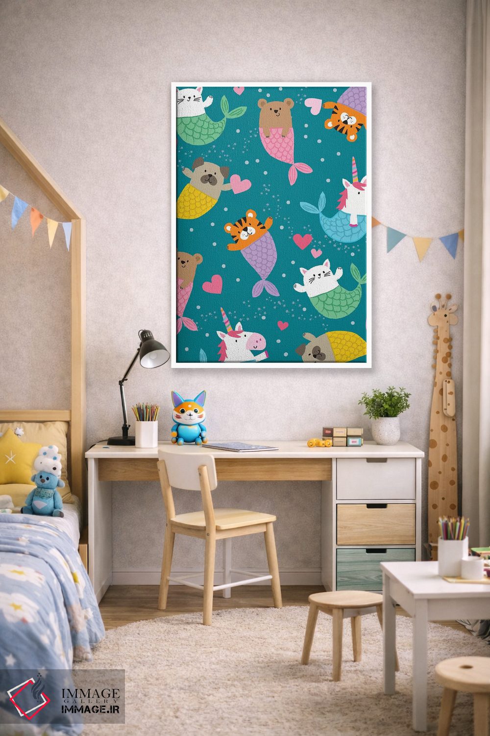 تابلو دکوراتیو نوجوان ۱ اثر لیزا وایت باتن - D1W