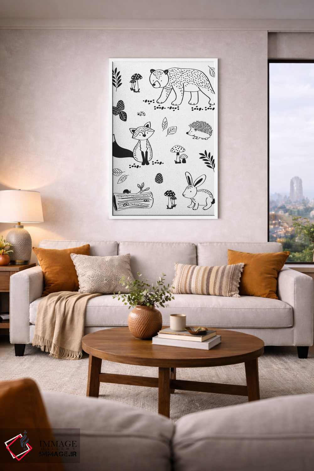 تابلو دکوراتیو جنگل نوجوانان ۲ اثر لیزا وایت باتن - D4W