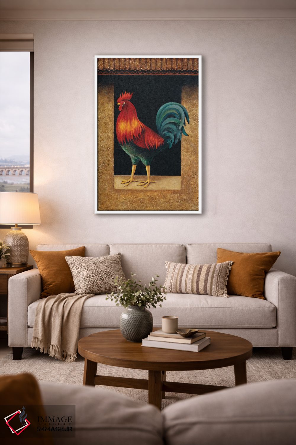 تابلو دکوراتیو خروس اثر لوول هررو - D2W