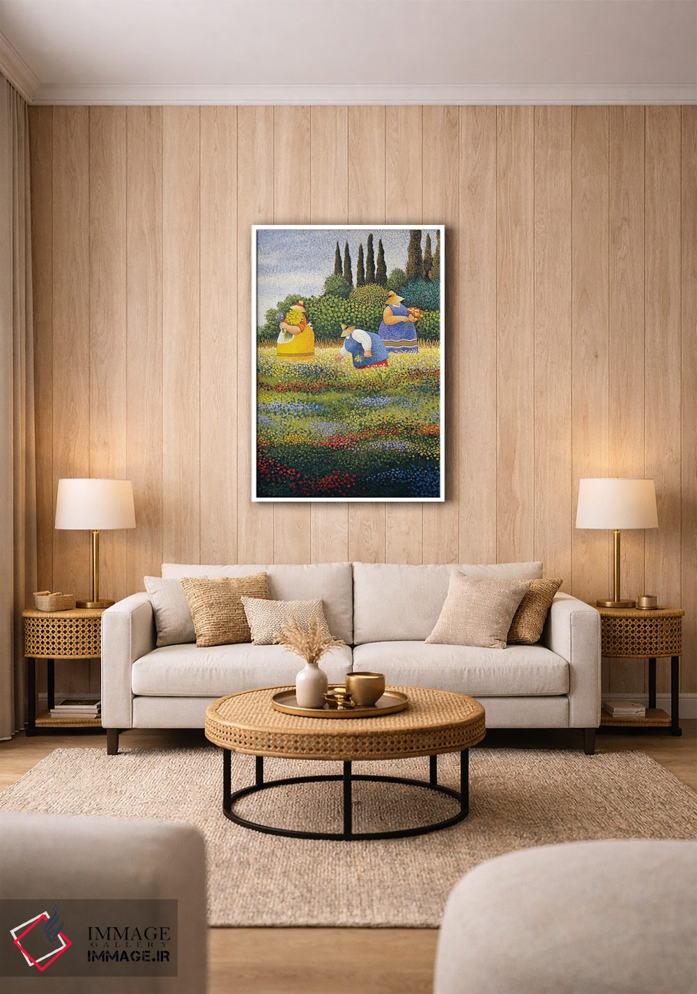 تابلو دکوراتیو گل های وحشی اثر لوول هررو - D1W