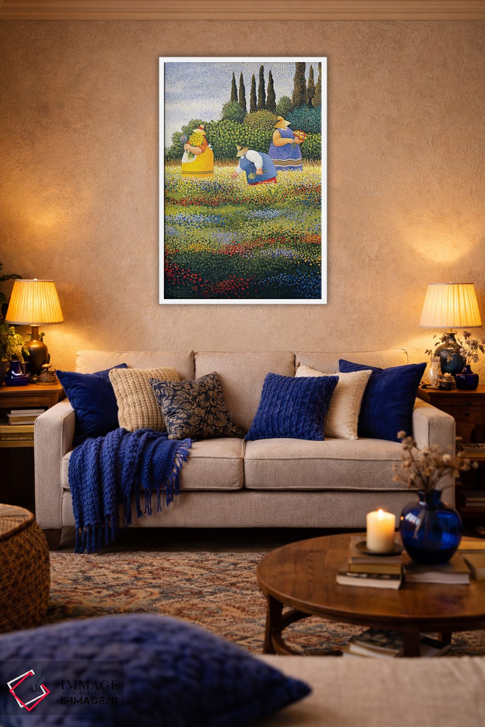 تابلو دکوراتیو گل های وحشی اثر لوول هررو - D2W