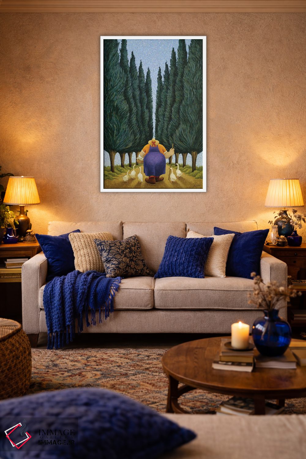 تابلو دکوراتیو سرو و غازها اثر لوول هررو - D2W