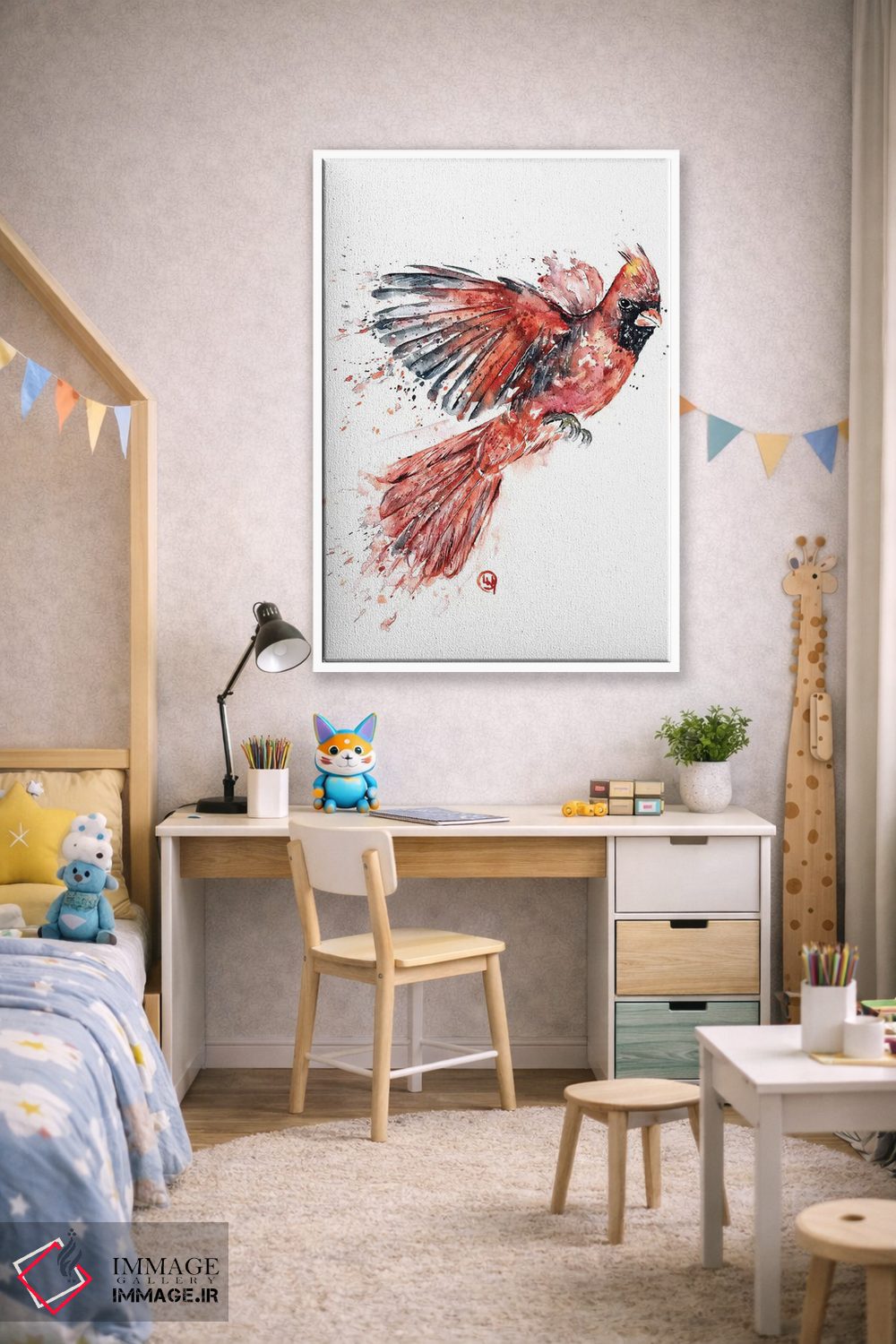 تابلو دکوراتیو کارباورال اثر لیزا وایت هاوس - D1W