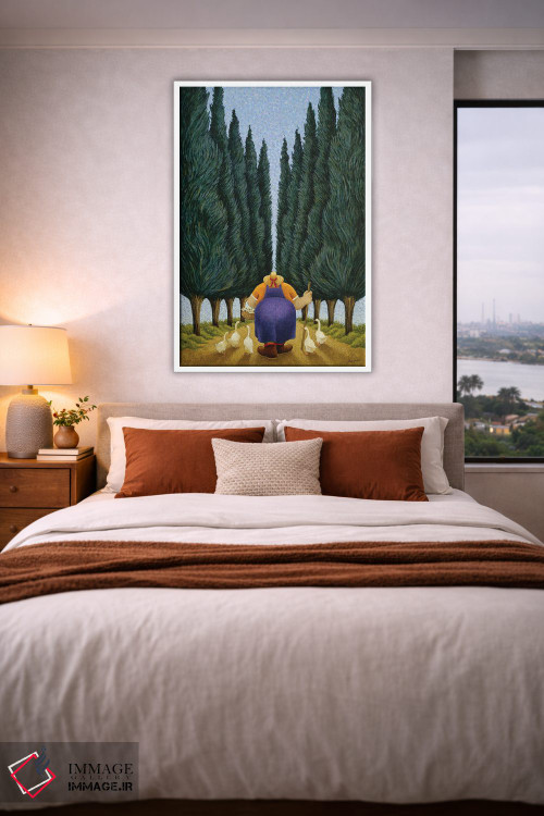 تابلو دکوراتیو سرو و غازها اثر لوول هررو - D3W