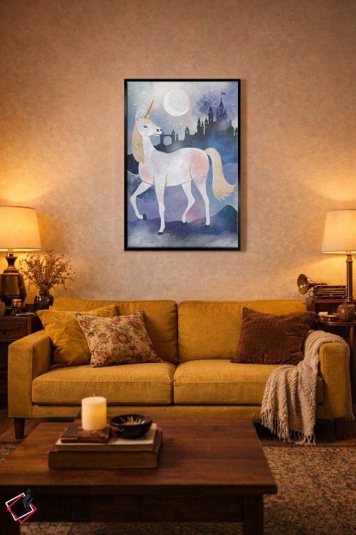 تابلو دکوراتیو تک شاخ افسون شده ۱ اثر لیزا وایت باتن - D6B