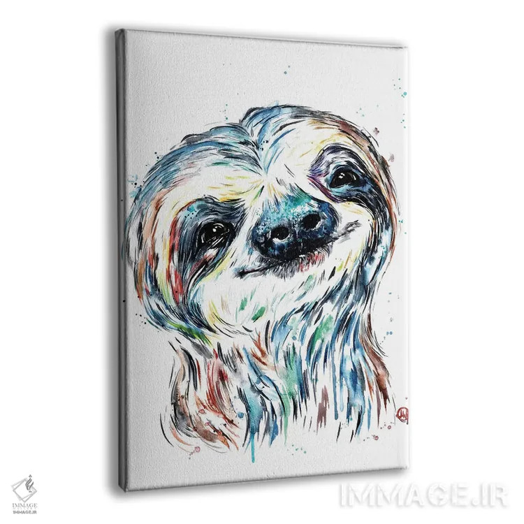 تابلو دکوراتیو لبخند تنبل اثر لیزا وایت هاوس - نمای پرسپکتیو محصول