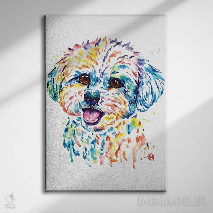 تابلو مدرن بیشون اثر لیزا وایت هاوس - نمای روبهرو روی دیوار