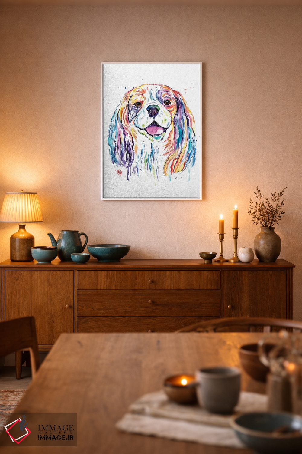 تابلو دکوراتیو کاوالیر اثر لیزا وایت هاوس - D6W