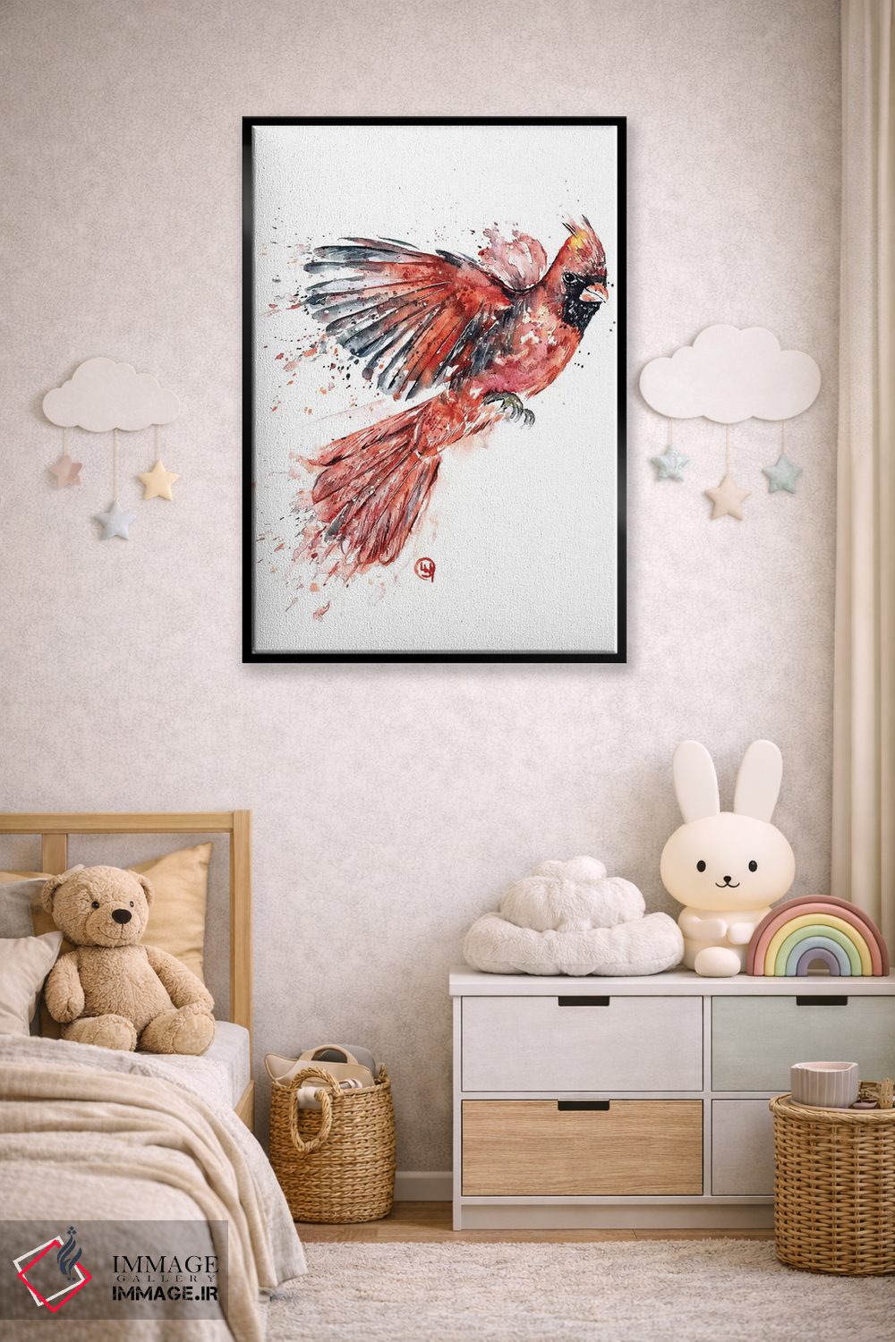 تابلو دکوراتیو کارباورال اثر لیزا وایت هاوس - D6B