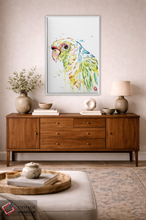 تابلو دکوراتیو طوطی اثر لیزا وایت هاوس - D3W