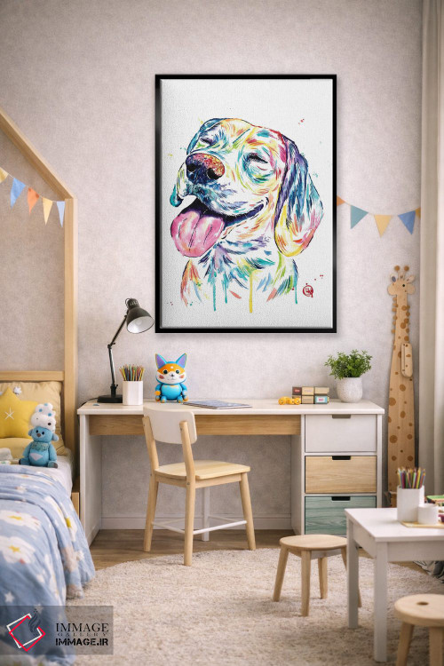 تابلو دکوراتیو بیگل دوست داشتنی اثر لیزا وایت هاوس - D1B