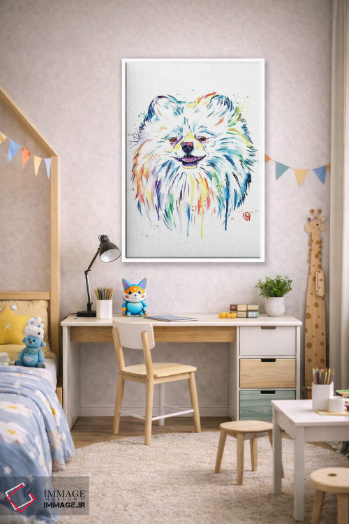 تابلو دکوراتیو پامرانین اثر لیزا وایت هاوس - D1W