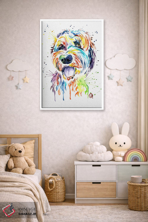 تابلو دکوراتیو طراحی یک دودل اثر لیزا وایت هاوس - D4W