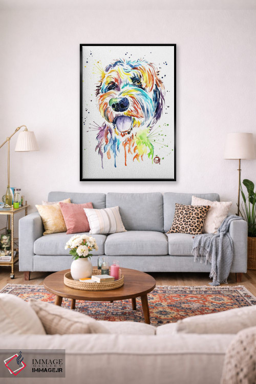 تابلو دکوراتیو طراحی یک دودل اثر لیزا وایت هاوس - D2B