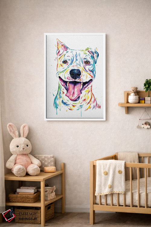 تابلو دکوراتیو پیتبول اثر لیزا وایت هاوس - D2W