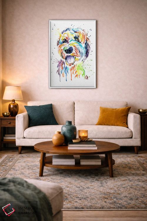 تابلو دکوراتیو طراحی یک دودل اثر لیزا وایت هاوس - D3W