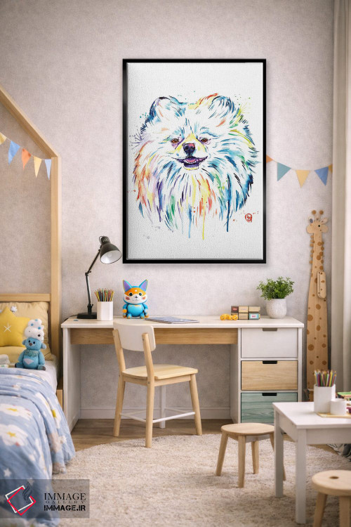 تابلو دکوراتیو پامرانین اثر لیزا وایت هاوس - D2B