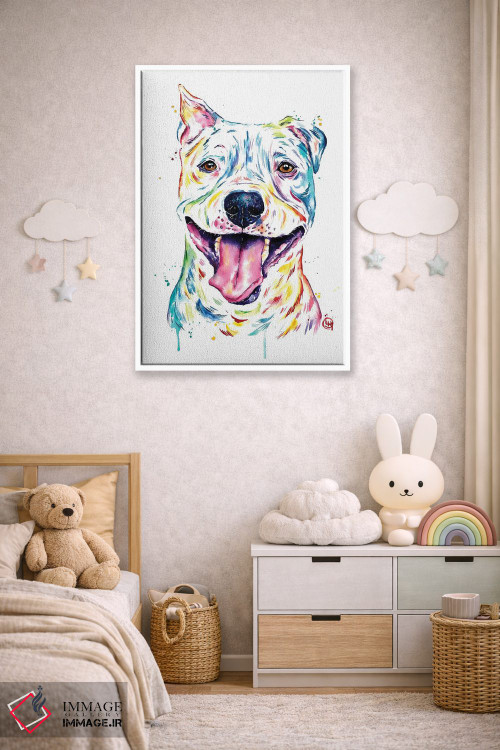 تابلو دکوراتیو پیتبول اثر لیزا وایت هاوس - D3W