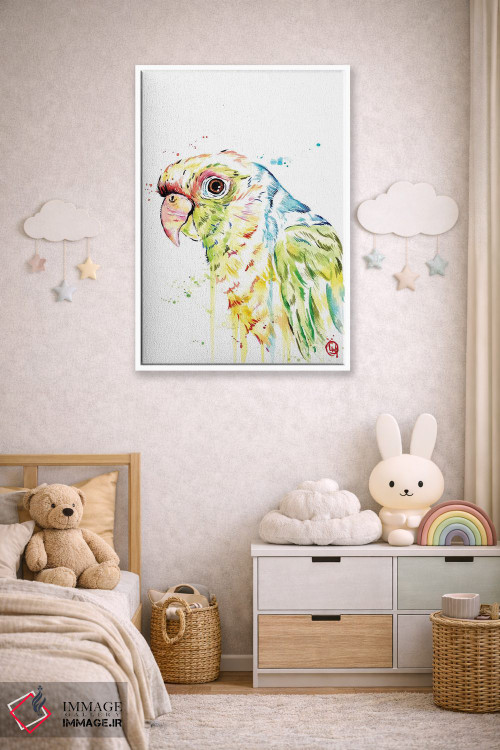 تابلو دکوراتیو طوطی اثر لیزا وایت هاوس - D4W