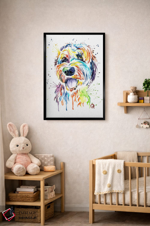 تابلو دکوراتیو طراحی یک دودل اثر لیزا وایت هاوس - D5B