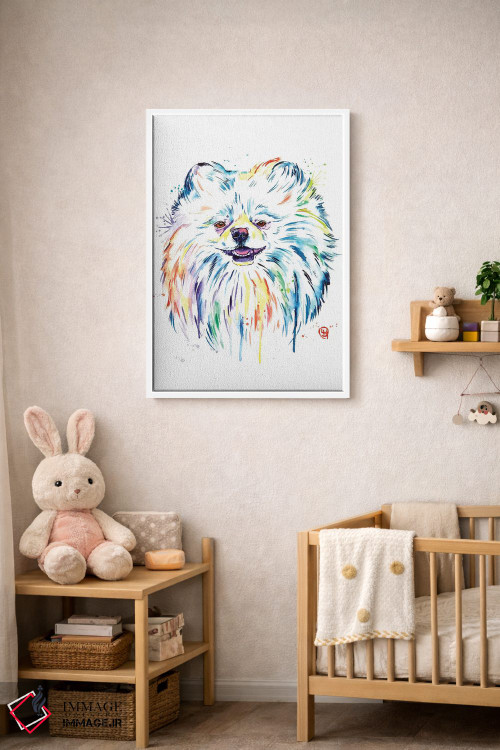 تابلو دکوراتیو پامرانین اثر لیزا وایت هاوس - D3W