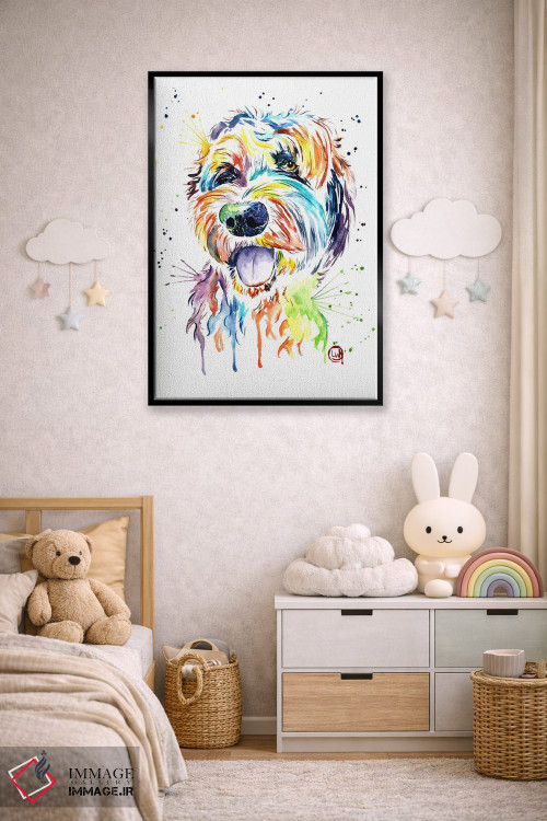 تابلو دکوراتیو طراحی یک دودل اثر لیزا وایت هاوس - D6B