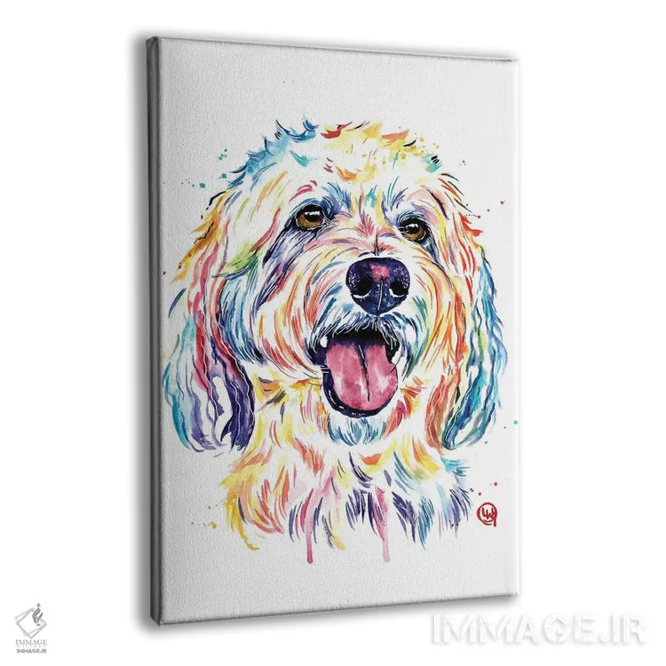 تابلو مدرن گلدندودل اثر لیزا وایت هاوس - نمای پرسپکتیو محصول