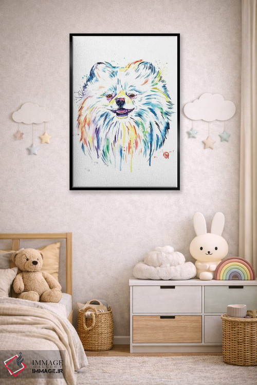 تابلو دکوراتیو پامرانین اثر لیزا وایت هاوس - D6B