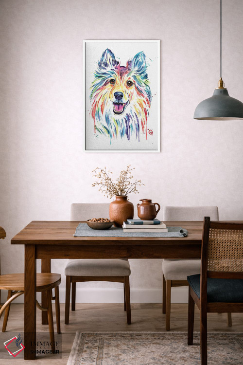 تابلو دکوراتیو شلتی اثر لیزا وایت هاوس - D6W