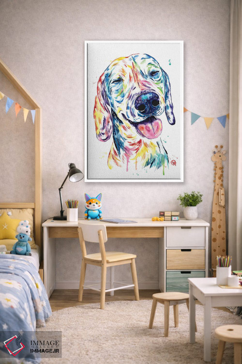 تابلو دکوراتیو سگ کوچکی با قلبی بزرگ اثر لیزا وایت هاوس - D1W