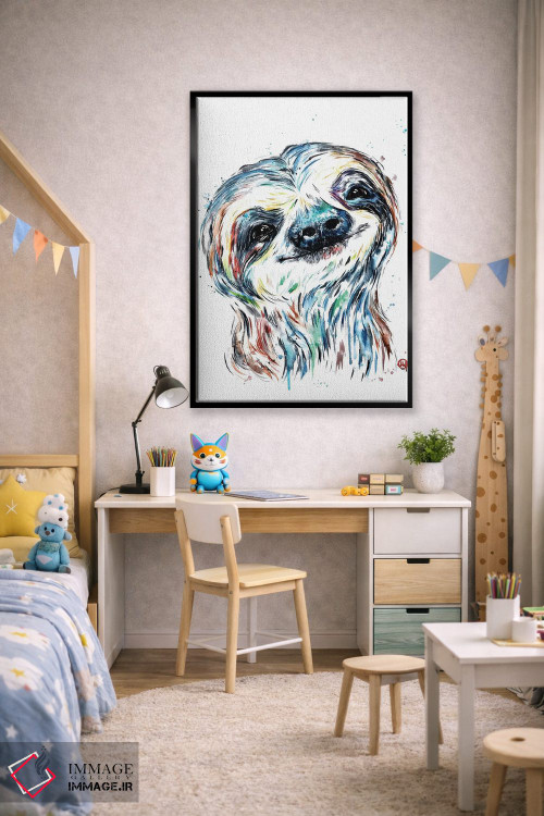 تابلو دکوراتیو لبخند تنبل اثر لیزا وایت هاوس - D2B