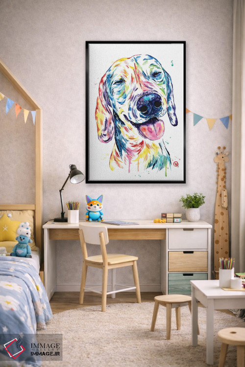 تابلو دکوراتیو سگ کوچکی با قلبی بزرگ اثر لیزا وایت هاوس - D2B