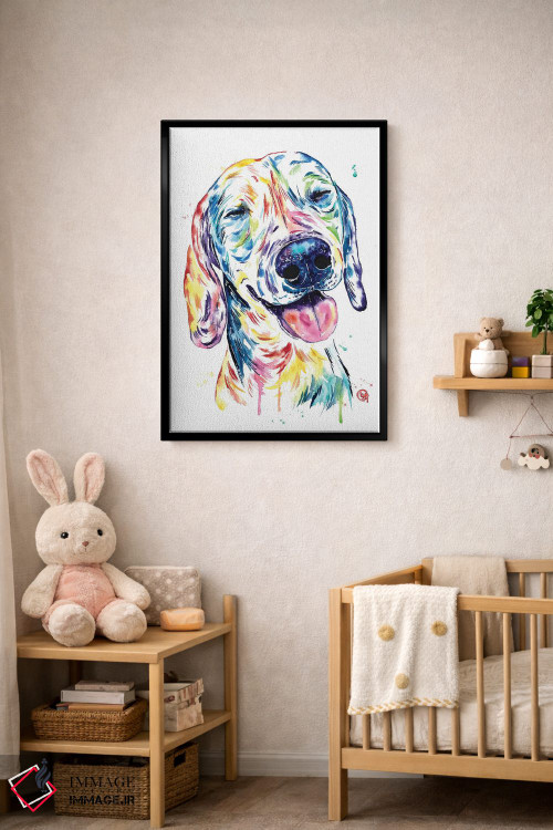 تابلو دکوراتیو سگ کوچکی با قلبی بزرگ اثر لیزا وایت هاوس - D4B