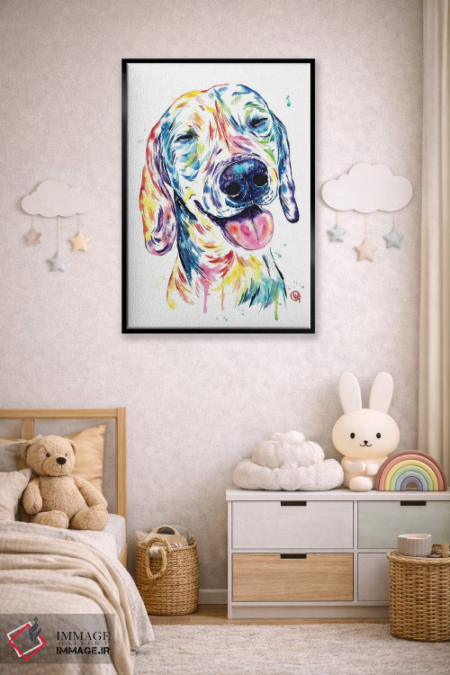 تابلو دکوراتیو سگ کوچکی با قلبی بزرگ اثر لیزا وایت هاوس - D5B