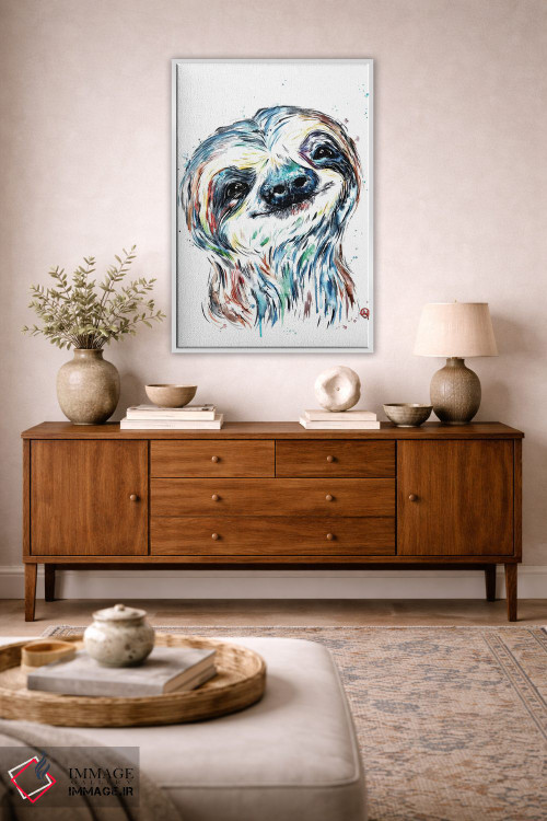 تابلو دکوراتیو لبخند تنبل اثر لیزا وایت هاوس - D3W