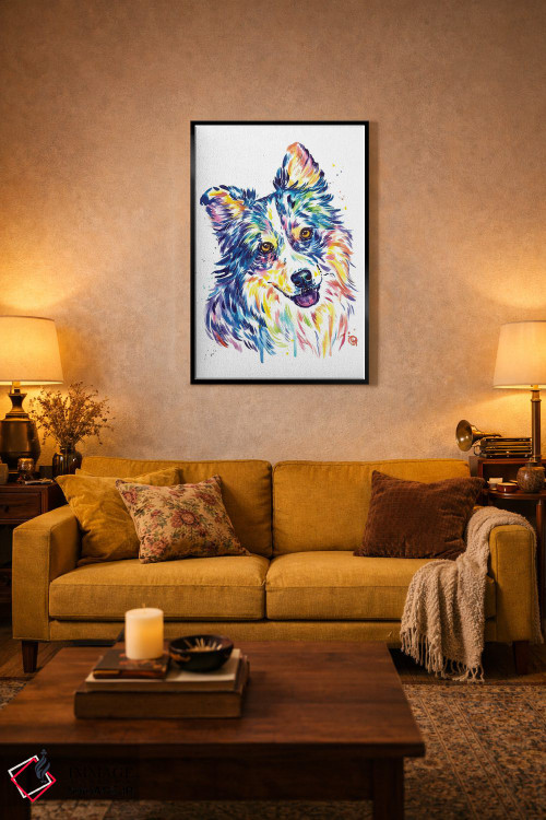 تابلو مدرن شپرد استرالیایی اثر لیزا وایت هاوس - D4B