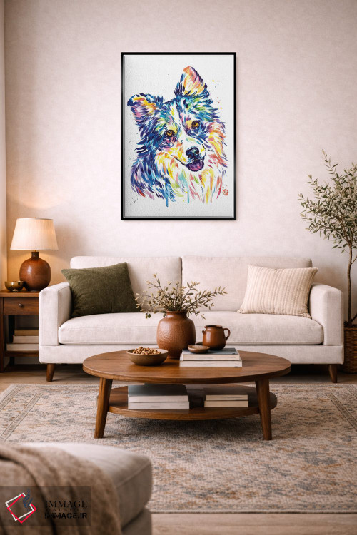 تابلو مدرن شپرد استرالیایی اثر لیزا وایت هاوس - D5B