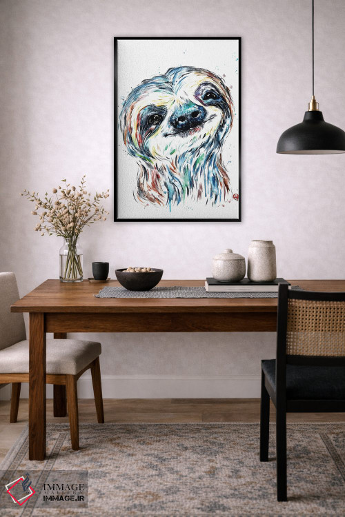 تابلو دکوراتیو لبخند تنبل اثر لیزا وایت هاوس - D6B