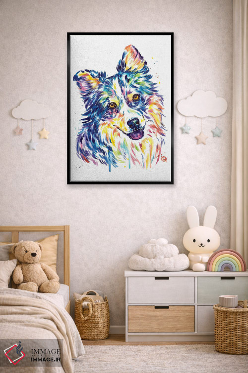 تابلو مدرن شپرد استرالیایی اثر لیزا وایت هاوس - D6B