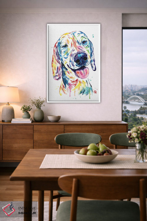 تابلو دکوراتیو سگ کوچکی با قلبی بزرگ اثر لیزا وایت هاوس - D6W