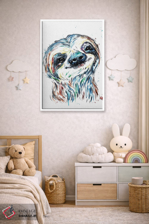 تابلو دکوراتیو لبخند تنبل اثر لیزا وایت هاوس - D4W