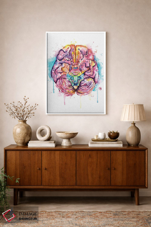 تابلو دکوراتیو مغز اثر لیزا وایت هاوس - D1W