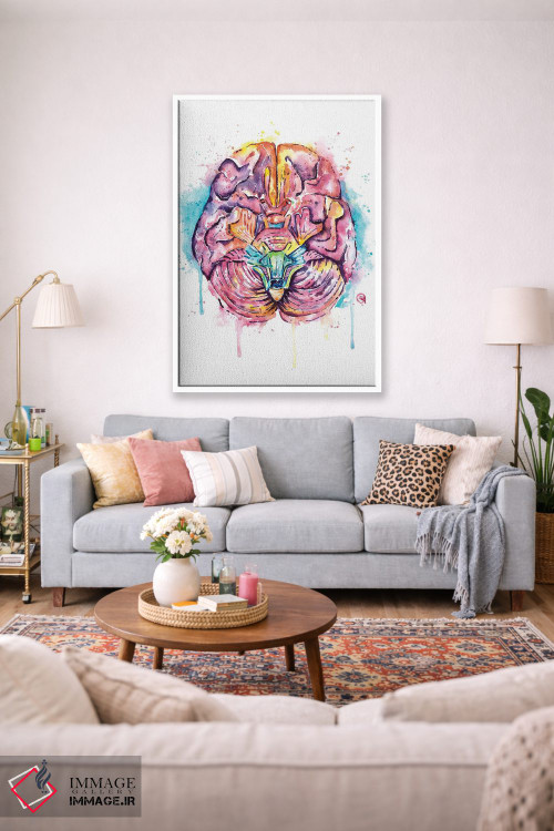 تابلو دکوراتیو مغز اثر لیزا وایت هاوس - D2W