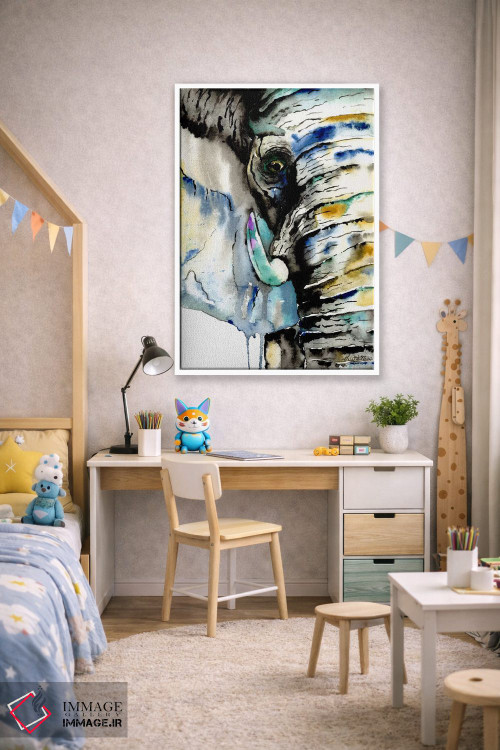 تابلو دکوراتیو فیل اثر لیزا وایت هاوس - D1W