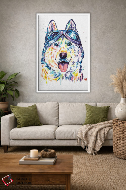 تابلو مدرن هاسکی های خلبان اثر لیزا وایت هاوس - D1W