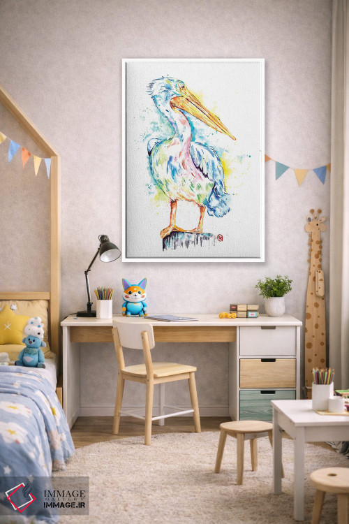 تابلو مدرن پلیکان اثر لیزا وایت هاوس - D1W