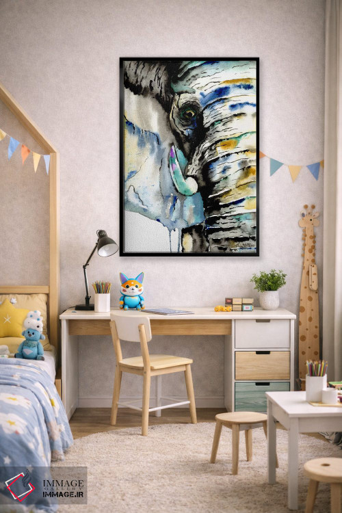 تابلو دکوراتیو فیل اثر لیزا وایت هاوس - D2B