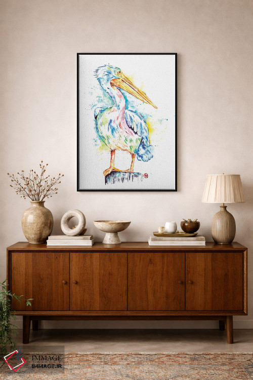 تابلو مدرن پلیکان اثر لیزا وایت هاوس - D2B