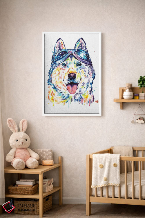 تابلو مدرن هاسکی های خلبان اثر لیزا وایت هاوس - D3W