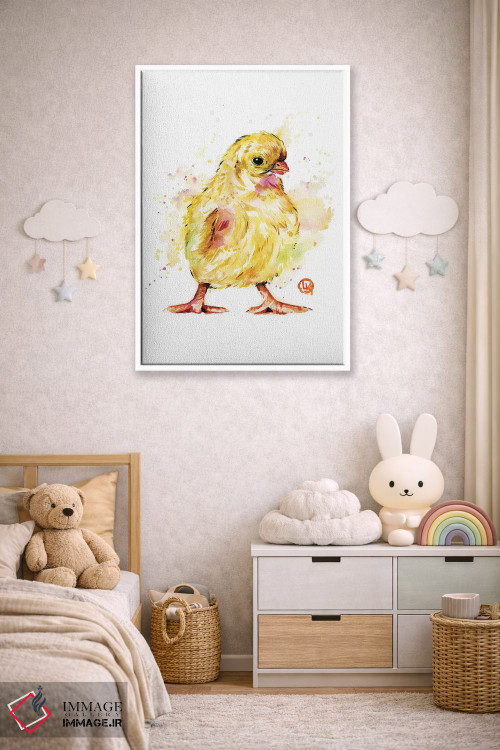 تابلو مدرن جوجه اثر لیزا وایت هاوس - D4W